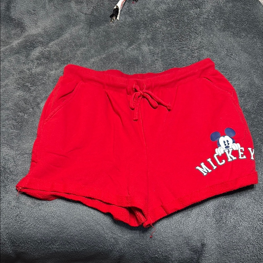 Mickey Mouse Red Women's Shorts